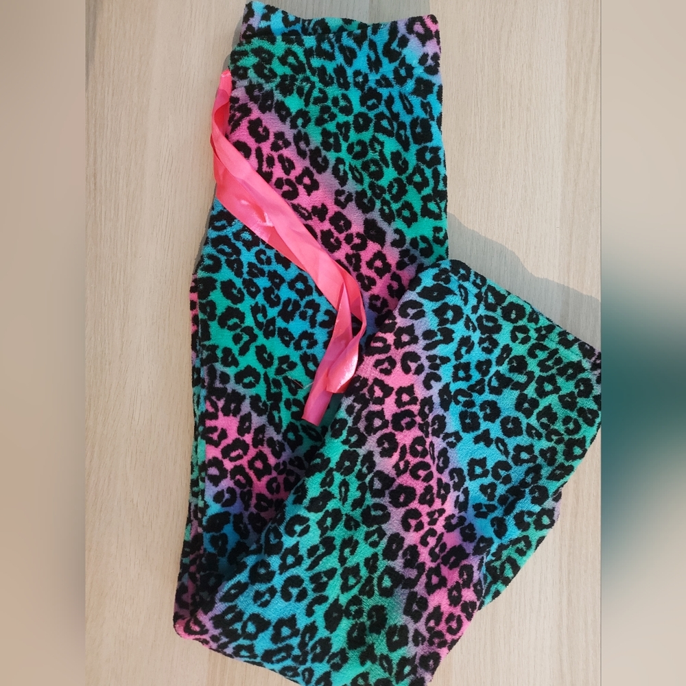 colourful animal print PJ pants